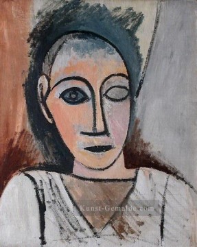  man - Büste des Mannes 1907 Kubismus Pablo Picasso